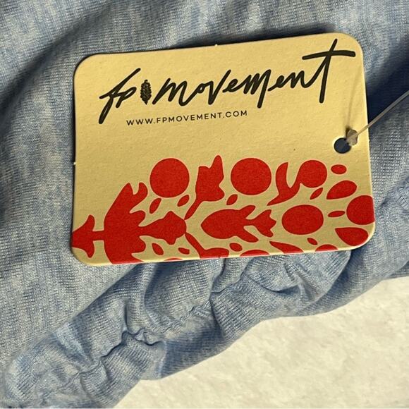 Free People Movement X HATCH NWT Right On Run Layer Maternity Top Blue Medium - Picture 7 of 13